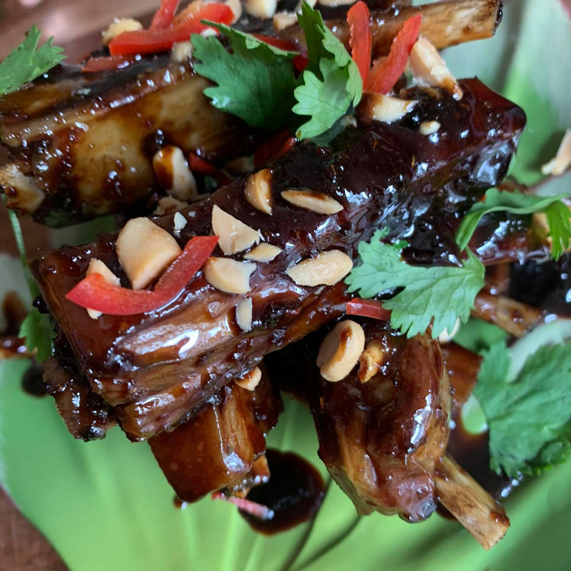 Tamarind & Ginger Glazed Lamb Ribs