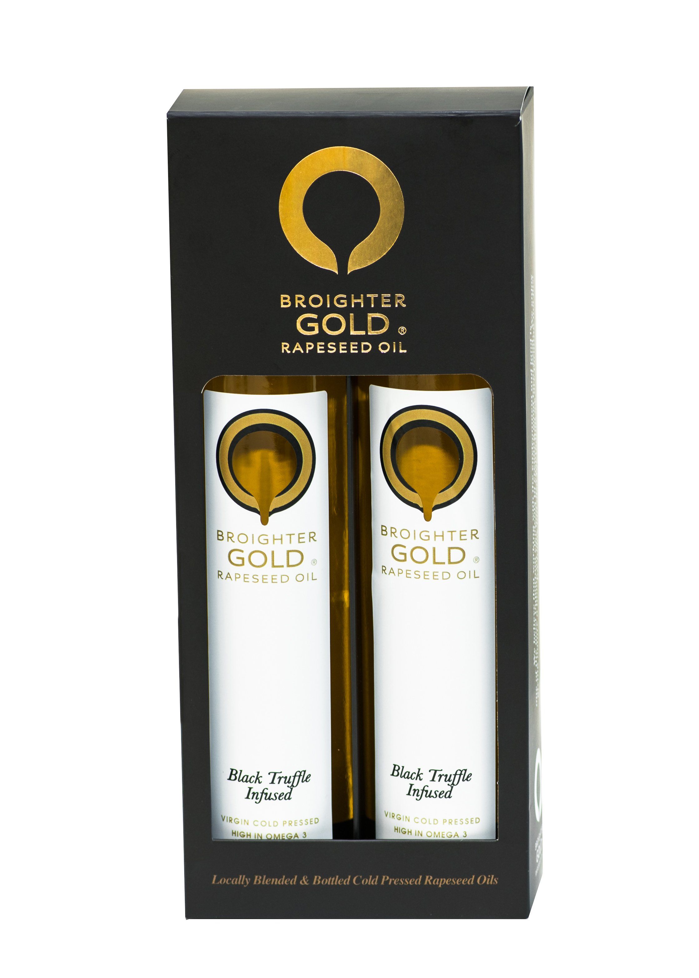 Gourmet Double Black Gift Box Rapeseed Oil Broighter Gold Rapeseed Oil