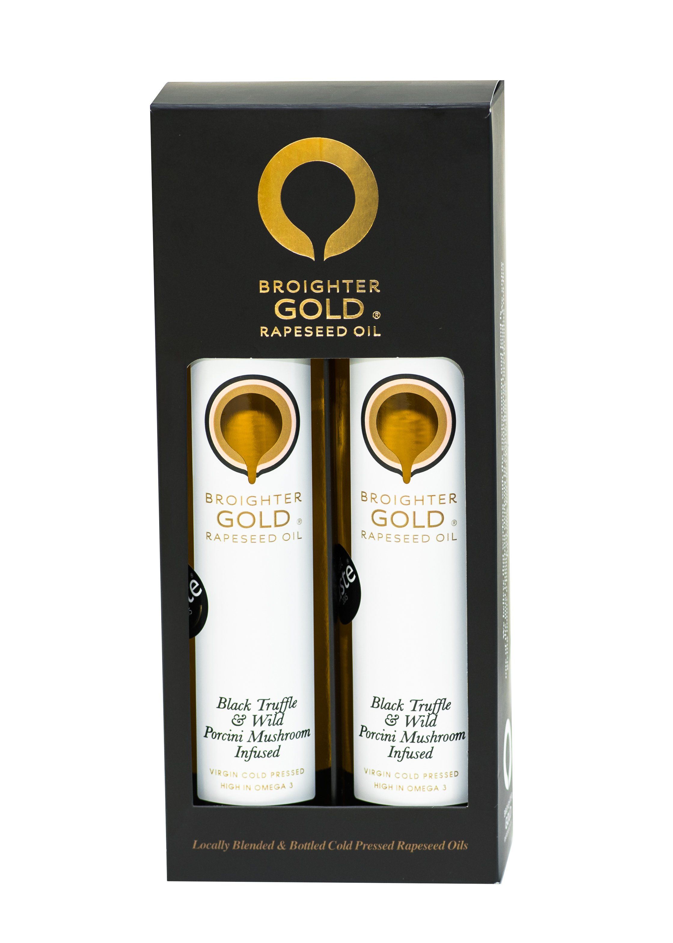 Gourmet Double Black Gift Box Rapeseed Oil Broighter Gold Rapeseed Oil